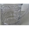 Image 6 : Lot of Antiques= 1 crystal jug, 2 pressed glass bowls