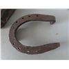 Image 2 : Antique bit, Horse shoe, & Stirrup