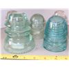 Image 3 : 9 Antique Glass Insulators