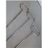 Image 3 : 3 Vintage Nickel Hooks 33" length