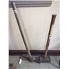 Image 2 : Antique sledge hammer & Grub Hoe