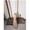 Image 1 : Antique cleaning tools (broom, squeegee, dust pan)