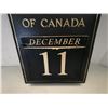 Image 3 : Antique Tin "The Royal Bank of Canada" calendar (12"x18")