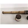 Image 2 : Antique Brass telescope with leather wrap & Cap