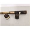 Image 4 : Antique Brass telescope with leather wrap & Cap