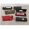 Image 1 : Lot Vintage eye glass cases (some with advertising & spectacles)