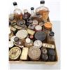 Image 2 : Lot of Assorted Antique/vintage bottles & tins (spices & cleaning supplies)