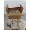 Image 1 : box of old Shellbrook chronicle newspapers