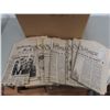 Image 2 : box of old Shellbrook chronicle newspapers