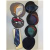 Image 4 : box of vintage men's hats, collars, tie