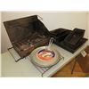 Image 1 : lot of bread pans, old camp stove & 3-way griddle