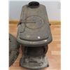 Image 1 : old cast wood stove "Burrow Stewart & Mimle" (needs repair or good for parts) 30"L