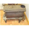 Image 2 : old cast wood stove "Burrow Stewart & Mimle" (needs repair or good for parts) 30"L