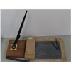 Image 3 : Lot of school supplies inc. slate board and slate pencil