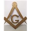 Image 2 : Masonic wooden emblem