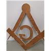 Image 6 : Masonic wooden emblem