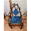 Image 1 : Elk Shed Chair (Horns at back: 46"W x 36"H & Seat is 20"H)