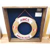 Image 1 : HMCS Mackenzie life saver (Canadian Navy Military) in Display box (39"x39"x6")