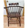 Image 2 : Antique Wooden Chair (Seat: 18"W x 17"H)