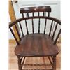 Image 3 : Antique Wooden Chair (Seat: 18"W x 17"H)