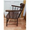Image 5 : Antique Wooden Chair (Seat: 18"W x 17"H)