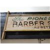 Image 3 : Antique local sign "The Pioneer Barber Shop - AJ Wetzel"