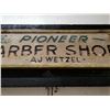 Image 4 : Antique local sign "The Pioneer Barber Shop - AJ Wetzel"