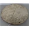 Image 1 : Leather Drum (Approximately 18.5" diameter) - has rip, but makes sound.