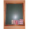 Image 1 : Chalkboard - 26.5" x 32.5" + chalk erasers