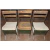 Image 1 : 3 Antique metal school chairs