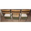 Image 3 : 3 Antique metal school chairs