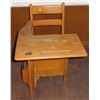 Image 1 : Vintage wooden school chair