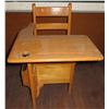 Image 1 : Vintage wooden school chair
