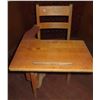 Image 1 : Vintage wooden school chair
