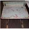 Image 3 : Antique Wooden Teachers Desk (29.5" x 48" x 30")