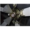 Image 4 : Indoor ceiling fan with 4 glass light shades