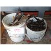 Image 1 : 2 pails of Bolts, nails, etc.