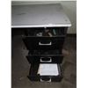 Image 4 : Metal Corner office Desk (60" x 30" x 37.5" x 25"x 27"x 55" x 29"High)