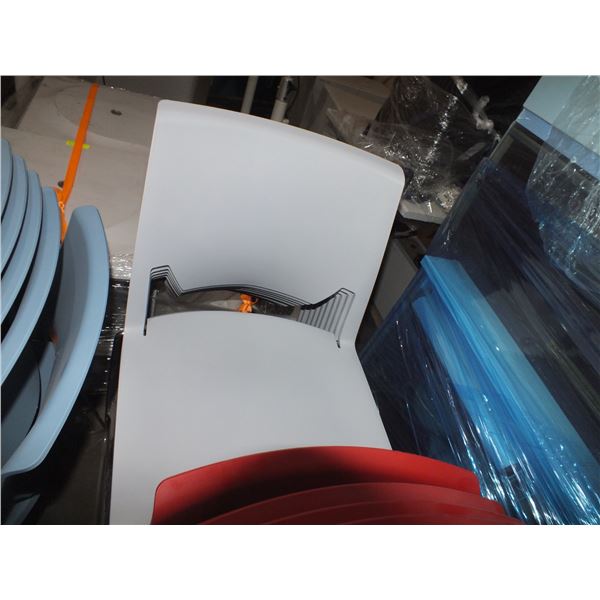 14 Grey Stacking Chairs