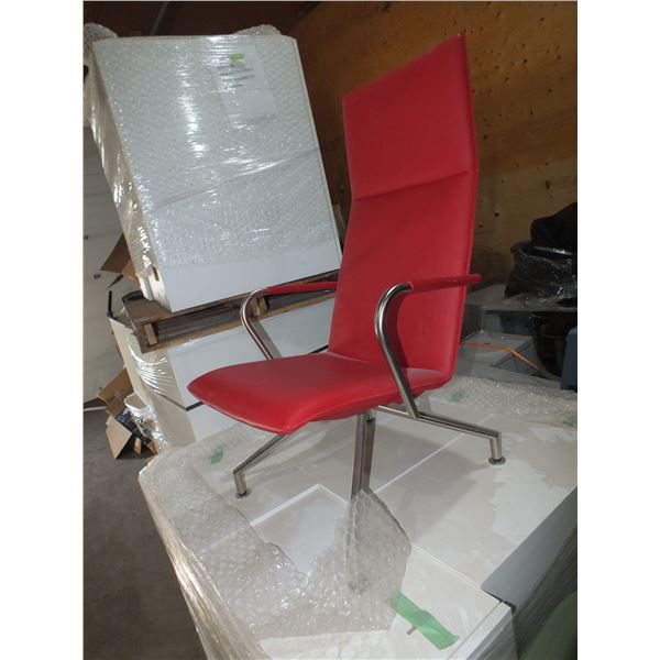 Red Waiting Room Chair