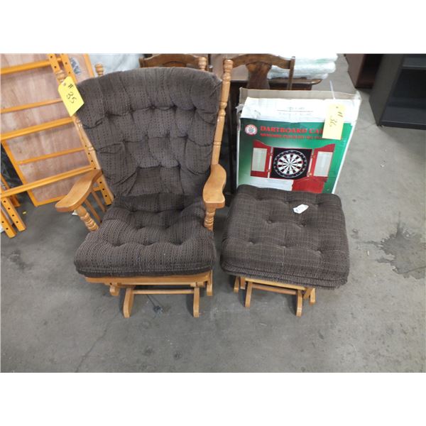Glider Chair With Stool