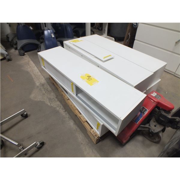 6 Sliding Door Wall Mount Storage Cabinets