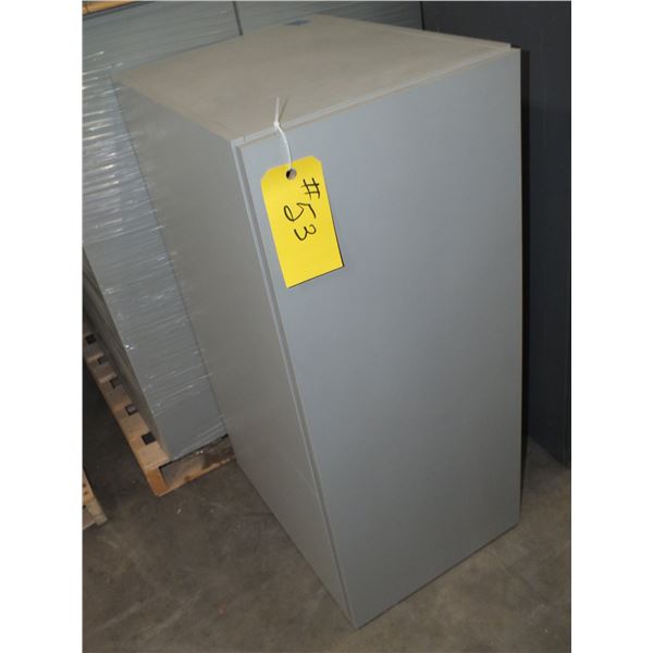 8 Grey Wooden Storage Cabinets