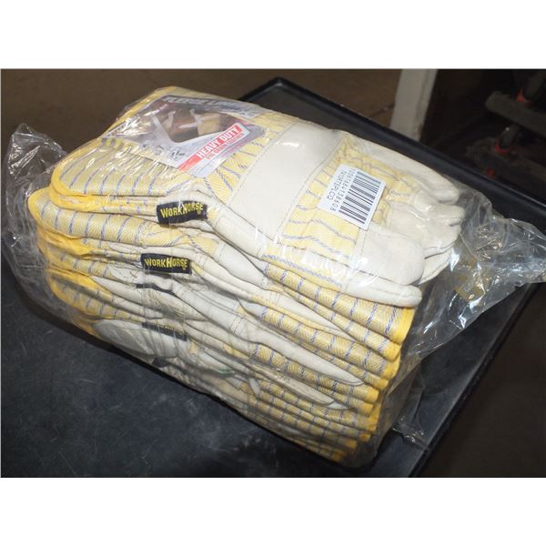 12 Pairs Of Work Gloves