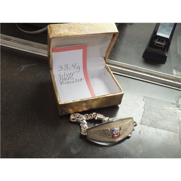 Silver Mens Bracelet