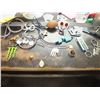 Image 1 : Assorted Jewelry & Key Chains w/ Large Glass