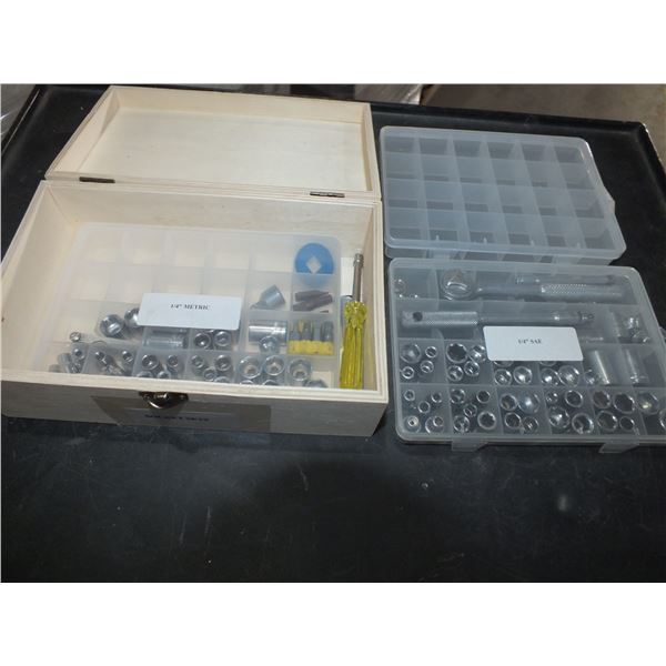 Small Wooden Box Of Sockets