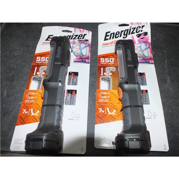 2 Hardcase Energizer Job Lights w/ Batteries