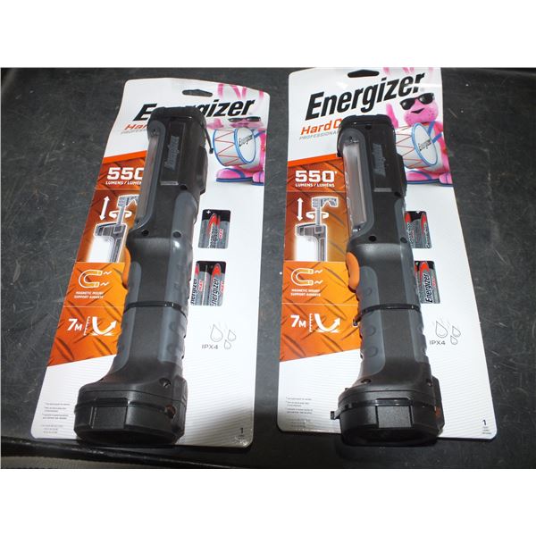 2 Hardcase Energizer Job Lights w/ Batteries