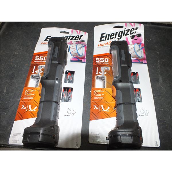2 Hardcase Energizer Job Lights w/ Batteries